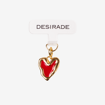 Heart of Gold: Adaptor + Charm Inimă Roșu – 18K Edition