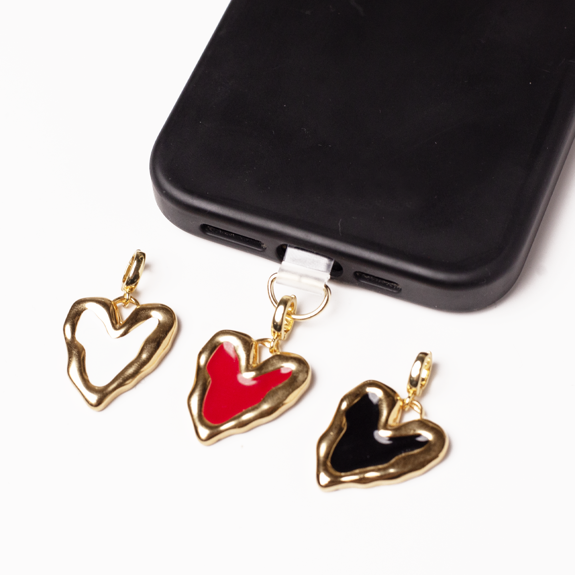 Heart of Gold: Adaptor + Charm Inimă Roșu – 18K Edition