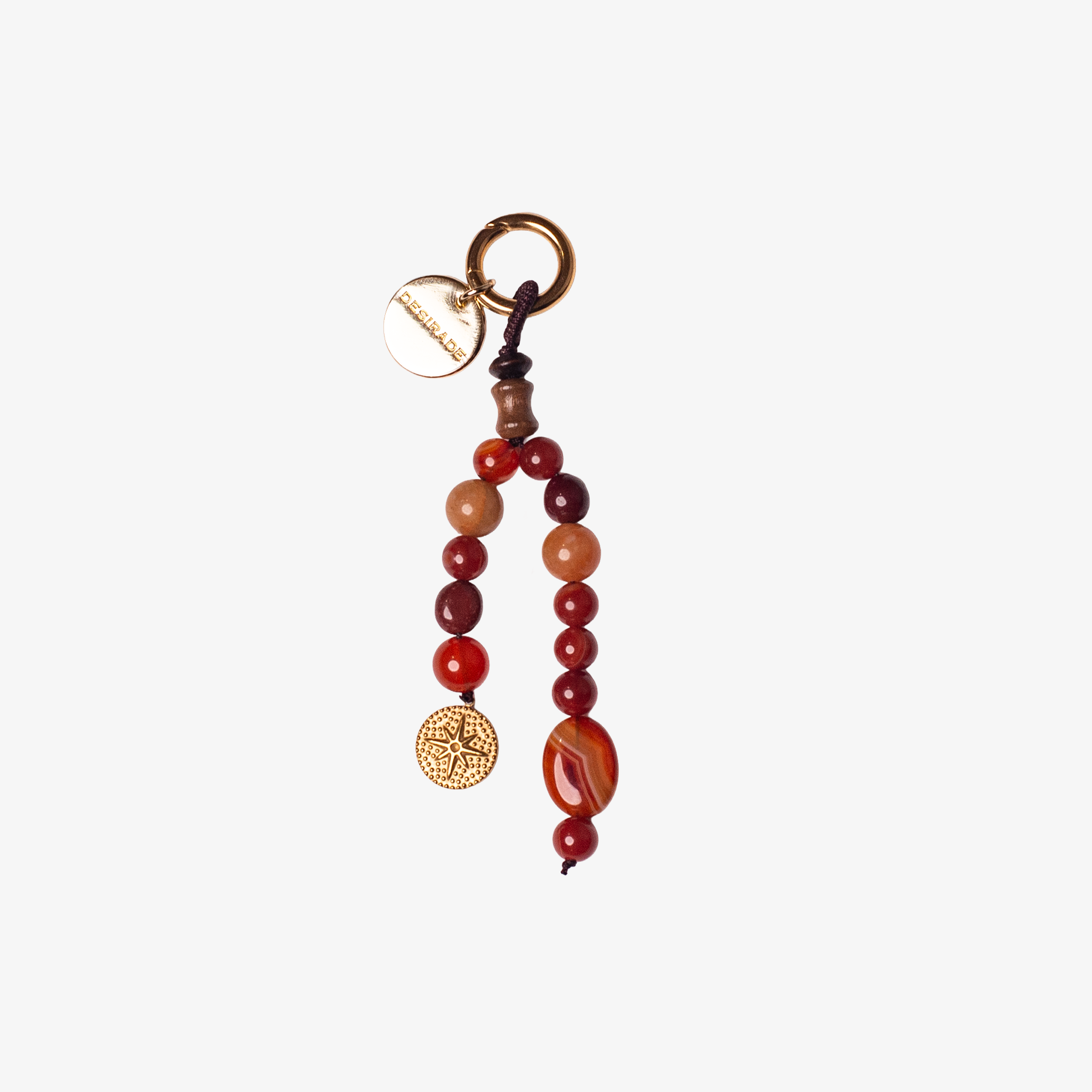 ROSSO TERRA - Charm pentru geantă din pietre naturale