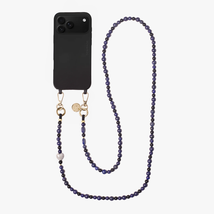 KARMEN NOTTE – Borsa a tracolla per telefono con pietre naturali 120 cm