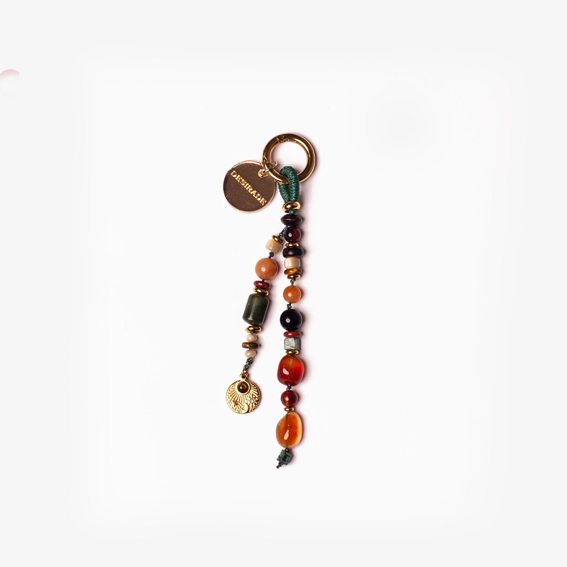 TERRA D’ORO – Charm pentru geantă din pietre naturale