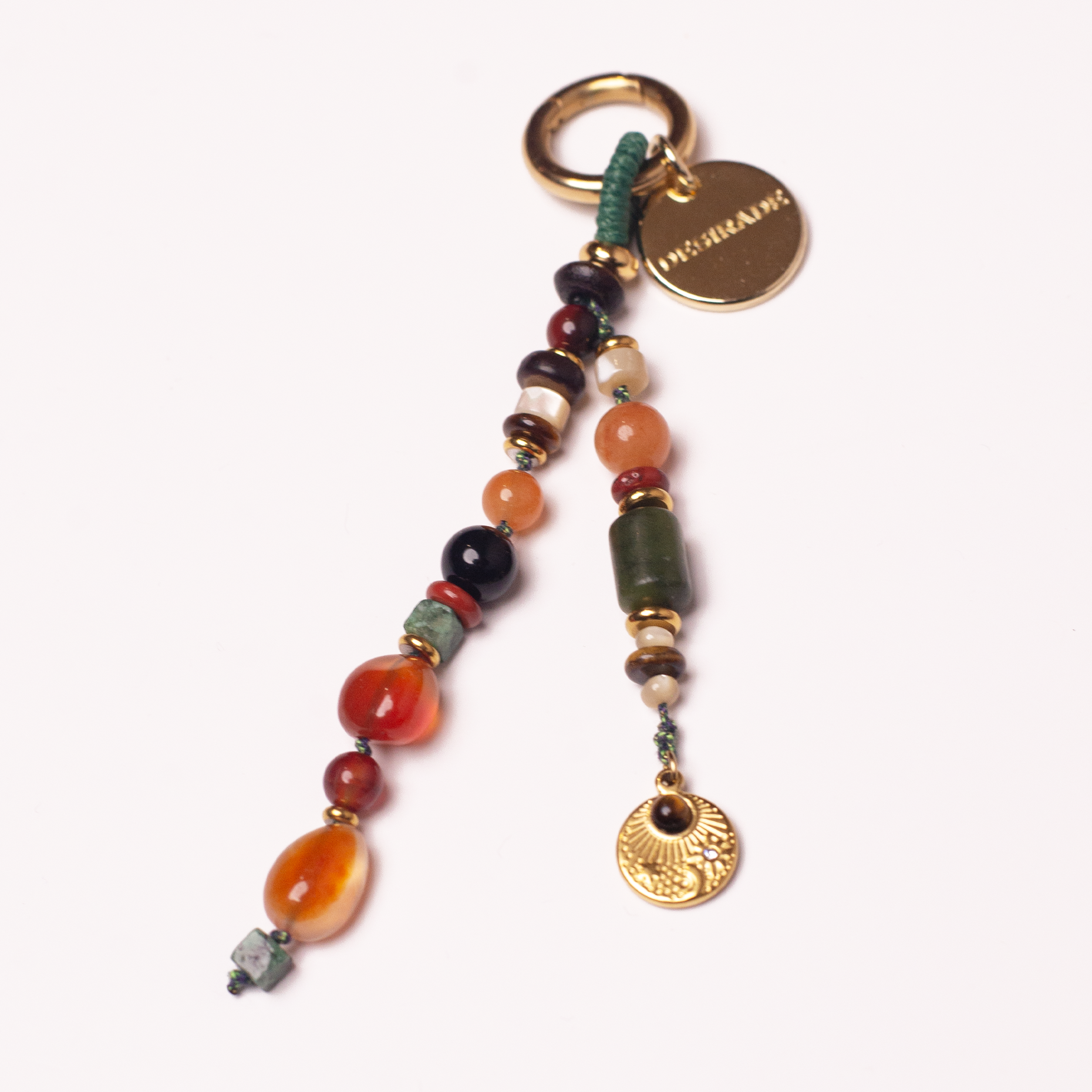 TERRA D’ORO – Charm pentru geantă din pietre naturale