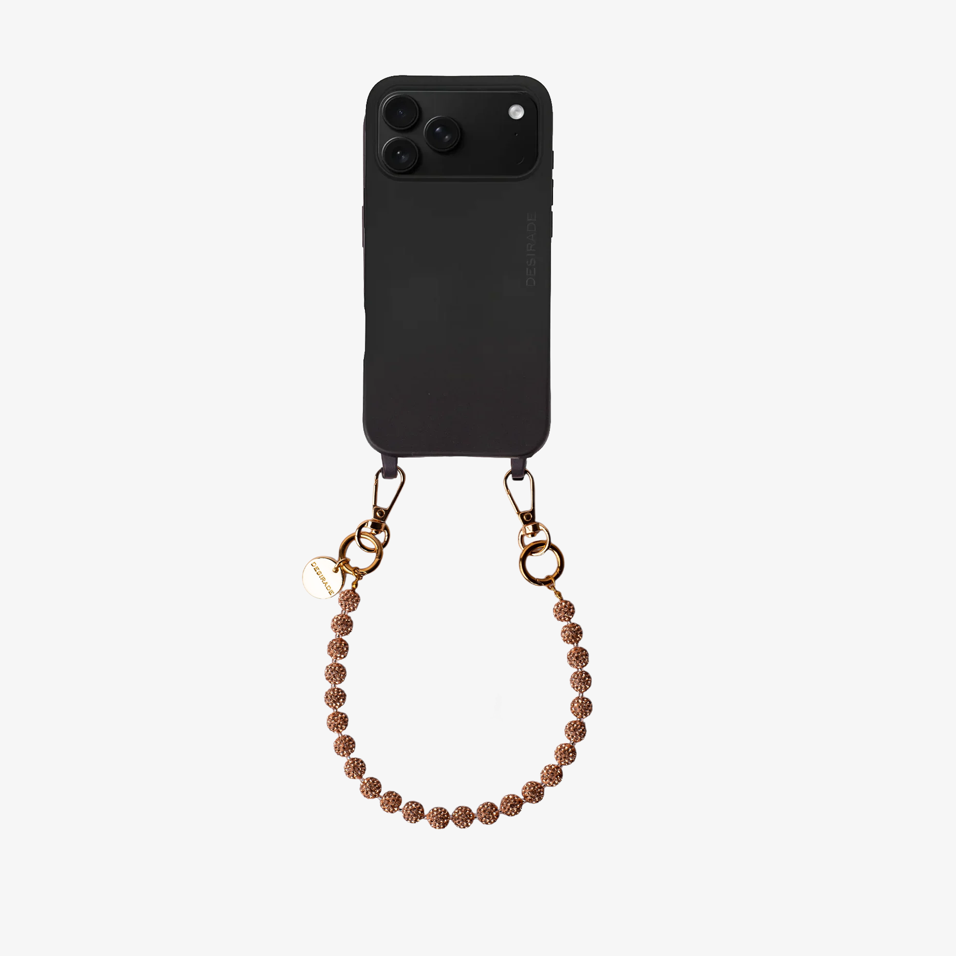 CRISTAL PEACH – Strap pentru telefon 32cm
