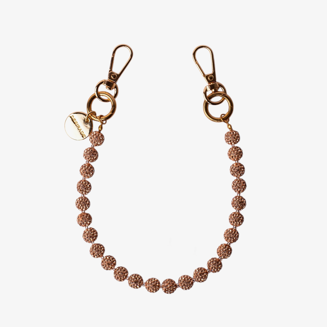 CRISTAL PEACH – Strap pentru telefon 32cm