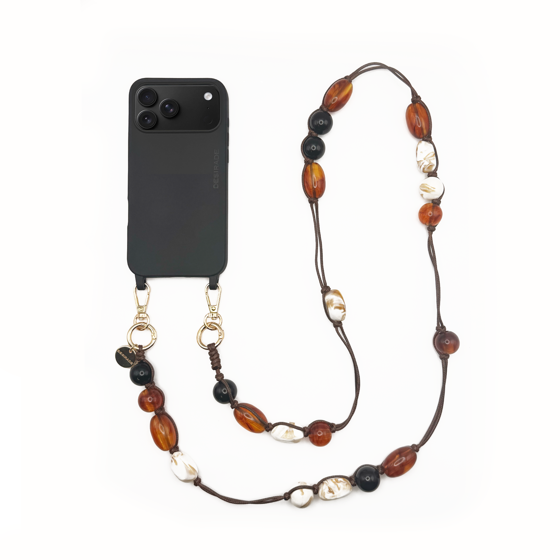 Caramel Glow - Strap pentru telefon crossbody
