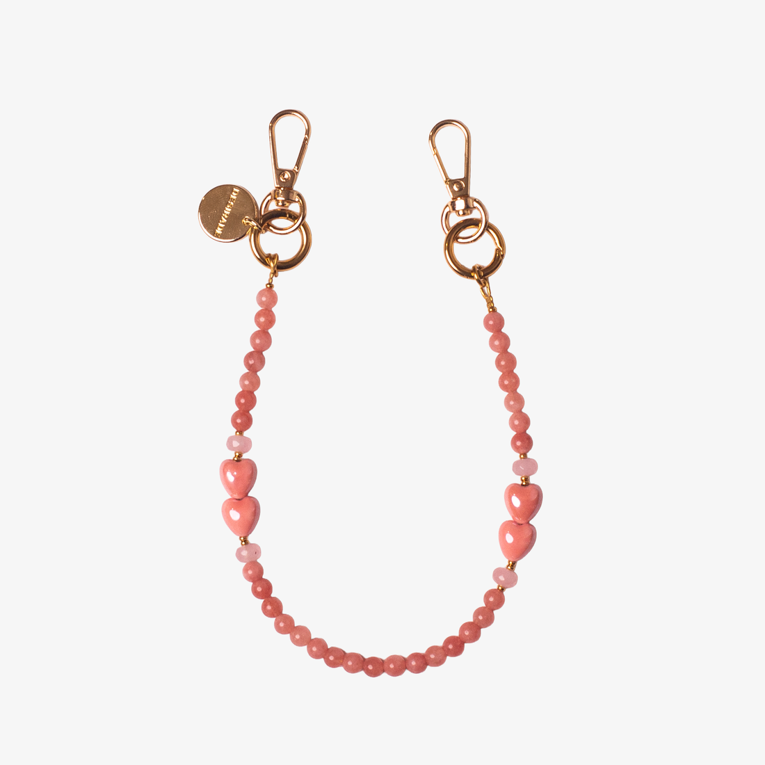 ROSA SOAVE – Phone strap made of ceramic and natural stones 32cm