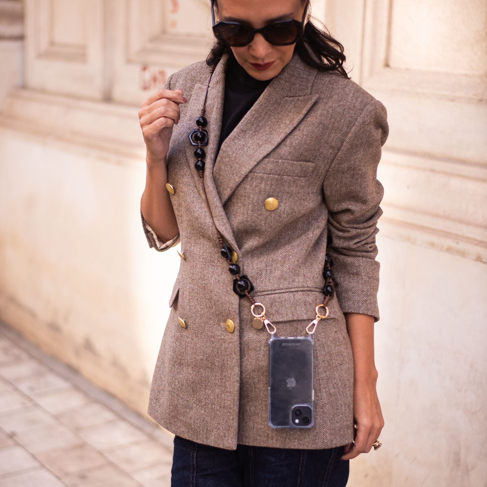 Espresso – Crossbody Strap pentru telefon