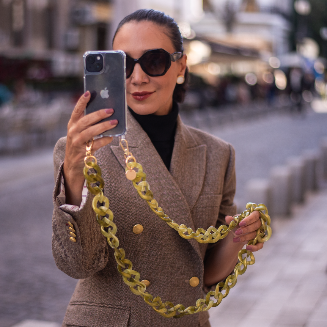 Pistachio – Crossbody Strap pentru telefon