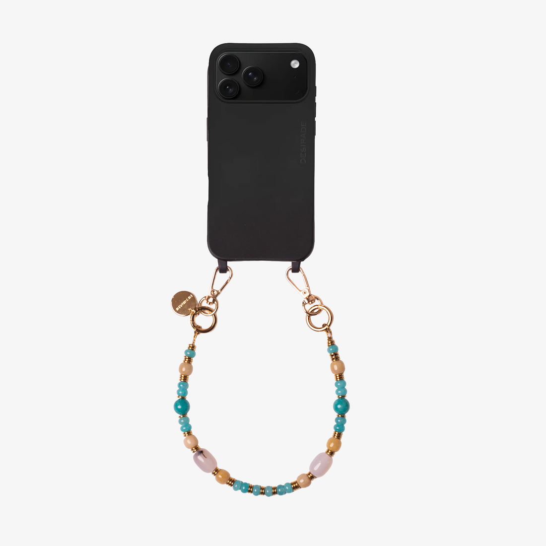 VIA AZZURA – Phone strap made of natural stones