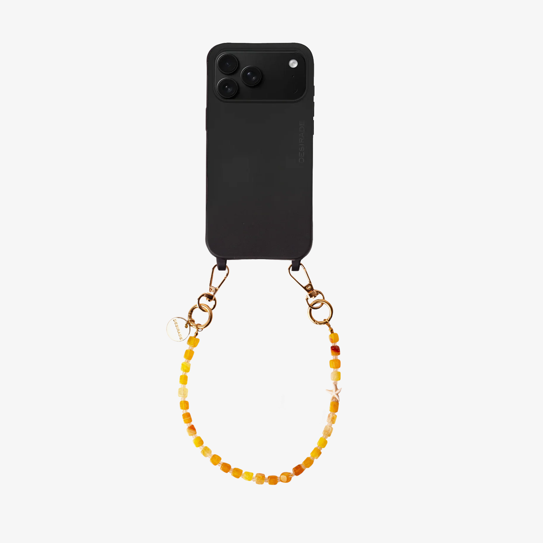 SEASTAR GLOW – Strap din pietre naturale pentru telefon 32cm