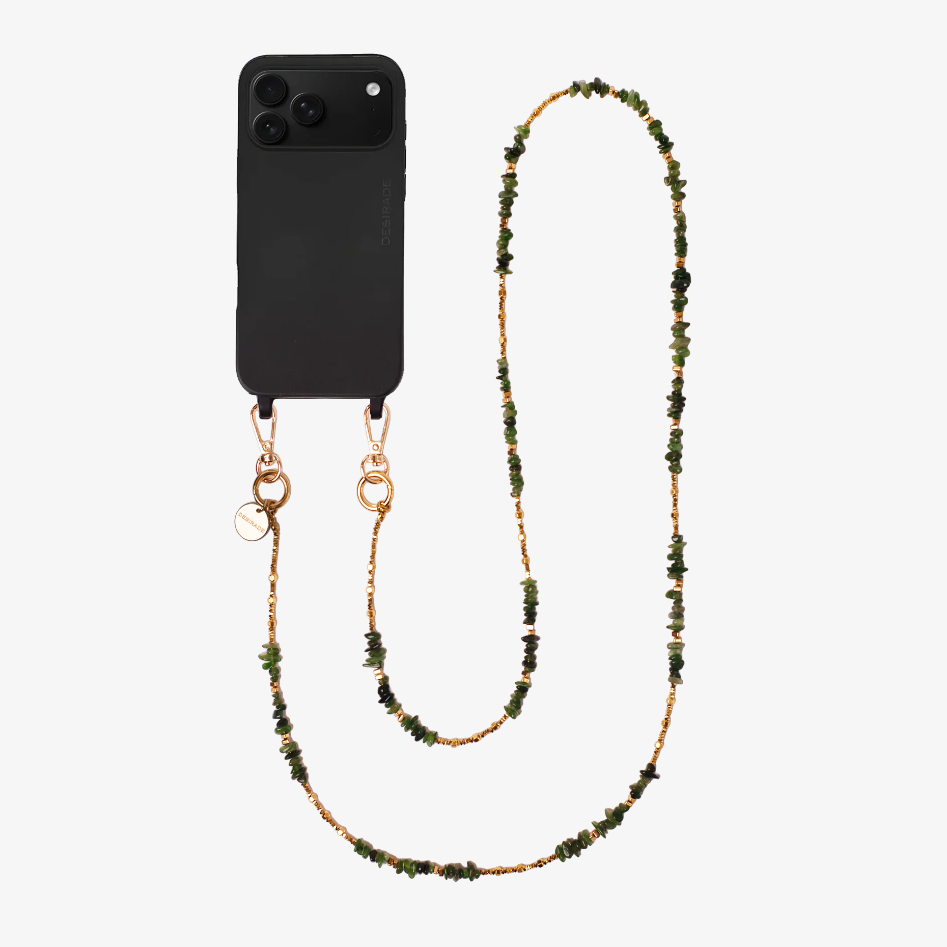 GIADA – Strap crossbody pentru telefon cu pietre naturale 120 cm