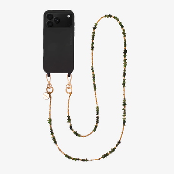GIADA – Strap crossbody pentru telefon cu pietre naturale 120 cm